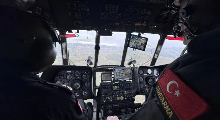 Bursa'da jandarma bayram öncesi havadan ve karadan trafik denetimi yaptı