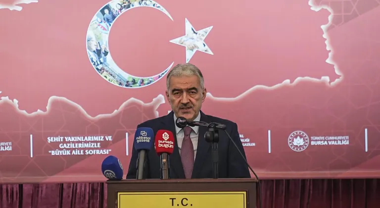 Bursa'da şehit yakınları ve gaziler için iftar programı düzenlendi