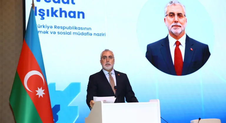 Çalışma ve Sosyal Güvenlik Bakanı Işıkhan, Azerbaycan'da düzenlenen SocGov 2026 Forumu'nda konuştu: