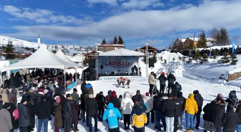 Çambaşı'nda festival vardı