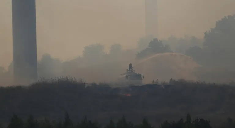 Çanakkale'de ormanlık alanda yangın çıktı