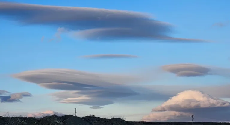 Çankırı semalarında mercek bulutu görüldü