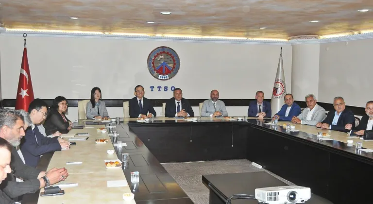 Çin'in Ankara Büyükelçisi Jiang Xuebin TTSO'yu ziyaret etti
