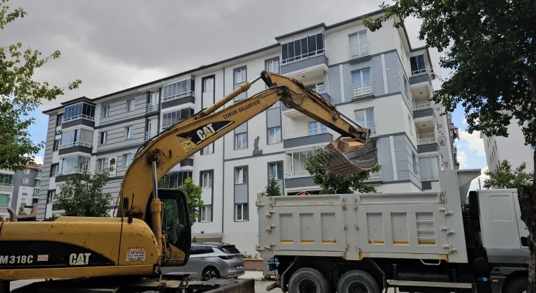 Çorum'da bir evden 3 kamyon çöp çıkarıldı
