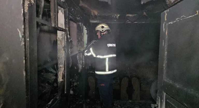 Çorum’da gecekonduda çıkan yangın söndürüldü