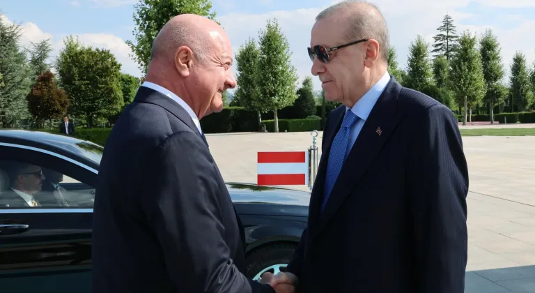 Cumhurbaşkanı Erdoğan, Avusturya Başbakanı Stocker'i resmi törenle karşıladı
