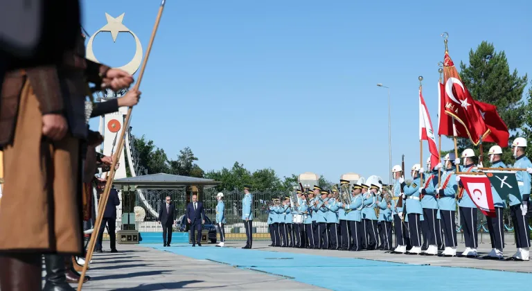 Cumhurbaşkanı Erdoğan, Lübnan Cumhurbaşkanı Avn'ı resmi törenle karşıladı
