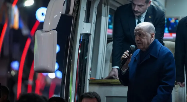 Cumhurbaşkanı Erdoğan, memleketi Rize'nin Güneysu ilçesinde vatandaşlara hitap etti: