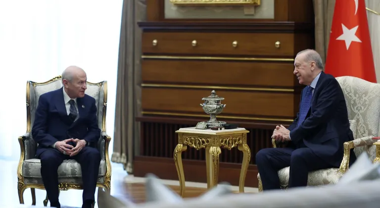 Cumhurbaşkanı Erdoğan, MHP Genel Başkanı Bahçeli'yi kabul etti