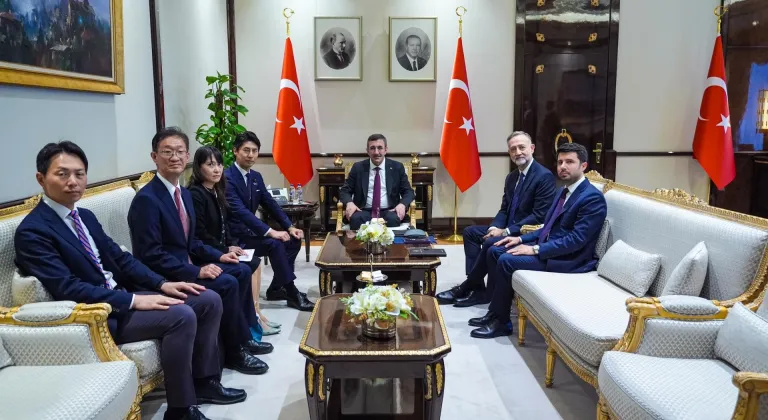 Cumhurbaşkanı Yardımcısı Yılmaz, Japonya Dışişleri Bakan Yardımcısı Nakasone Yasutaka'yı kabul etti