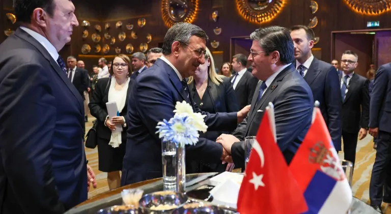 Cumhurbaşkanı Yardımcısı Yılmaz, "Sırbistan Milli Günü Resepsiyonu"na katıldı: