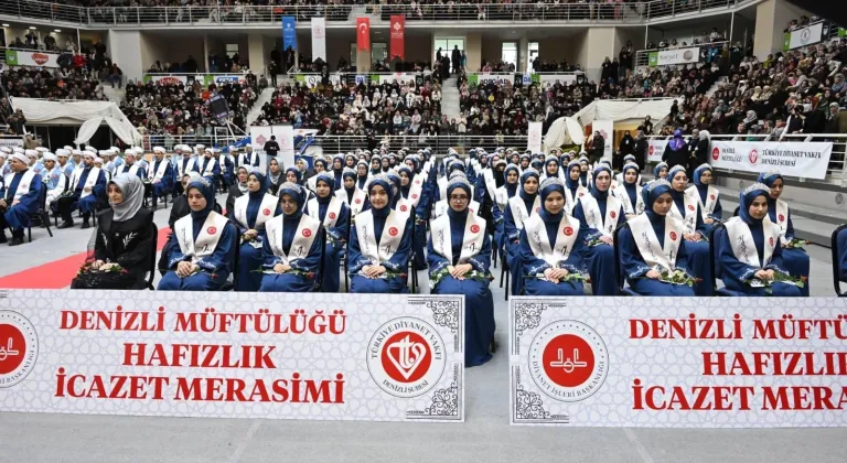 Denizli'de 168 hafız için icazet töreni düzenlendi