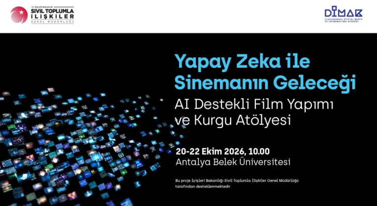 DİMAK iş birliğiyle yapay zekâ destekli film yapımı ve kurgu atölyesi