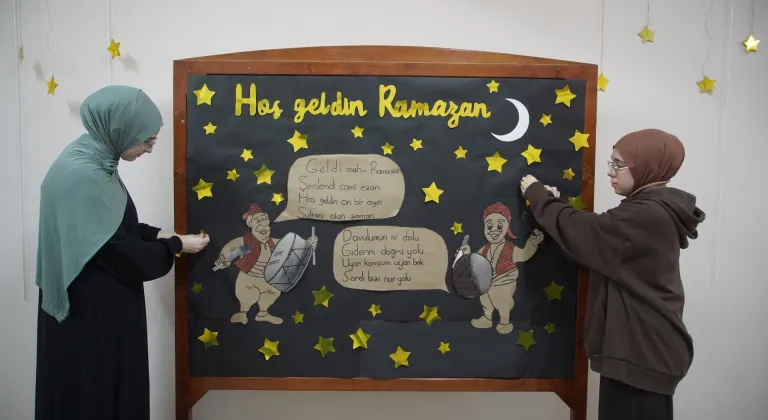 Edirne'de öğrenciler okullarında "Ramazan Sokağı" oluşturdu