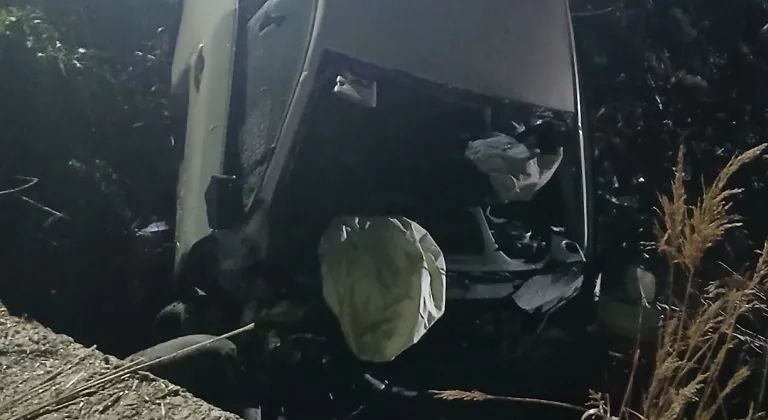 Edirne'de şarampole devrilen otomobildeki 2 kişi öldü
