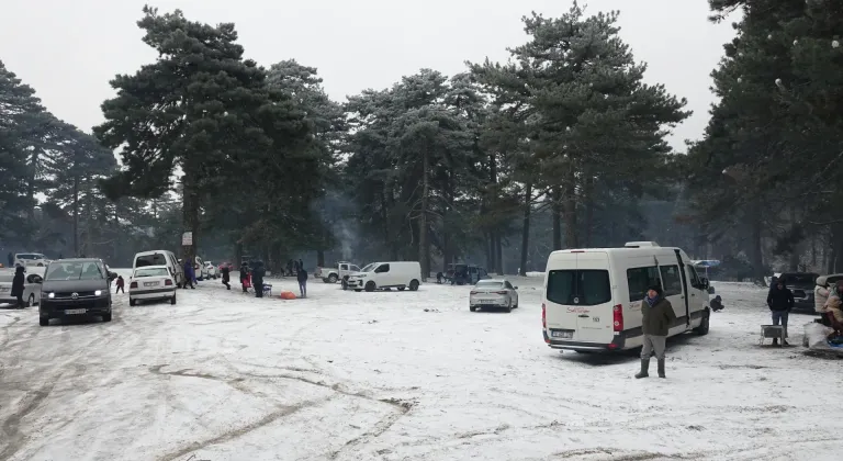 Edremit Körfezi'nde yaşayanlar, karın tadını Kazdağları'nda çıkardı