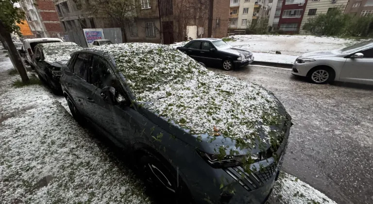 Elazığ'da dolu hayatı olumsuz etkiledi