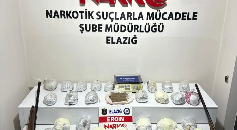 Elazığ'da uyuşturucu operasyonunda 3 şüpheli tutuklandı