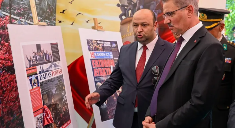 Erzurum'da "15 Temmuz Demokrasi ve Milli Birlik Günü Anma Çadırı" ziyarete açıldı