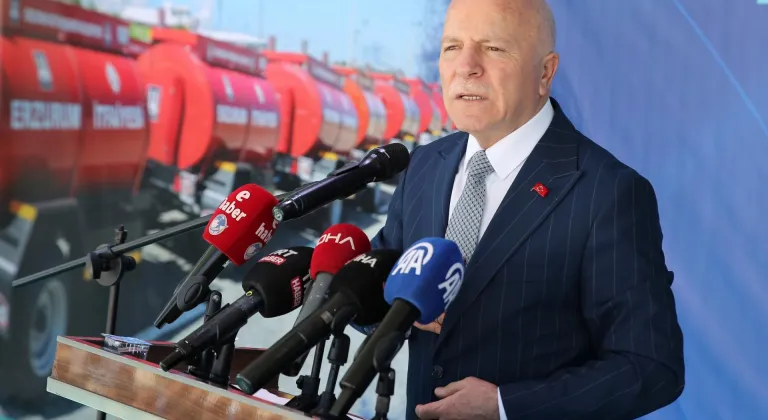 Erzurum'da kırsaldaki 150 mahalleye yangın söndürme tankeri desteği