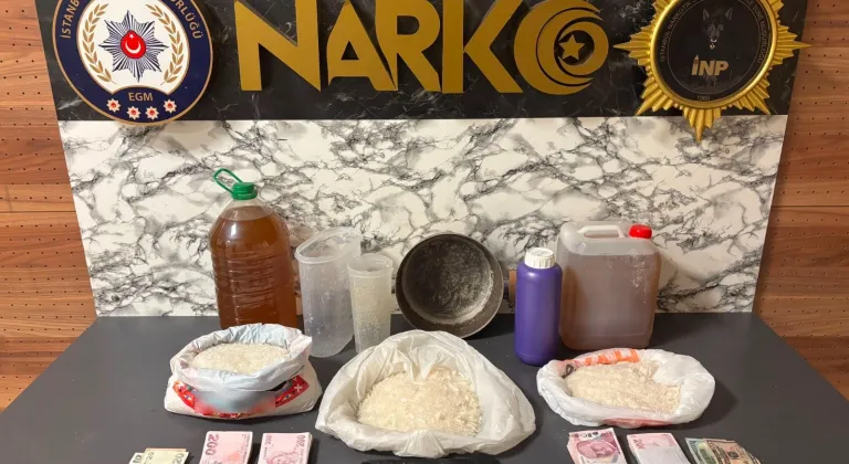Esenyurt'ta 13 kilo 550 gram uyuşturucu ele geçirildi