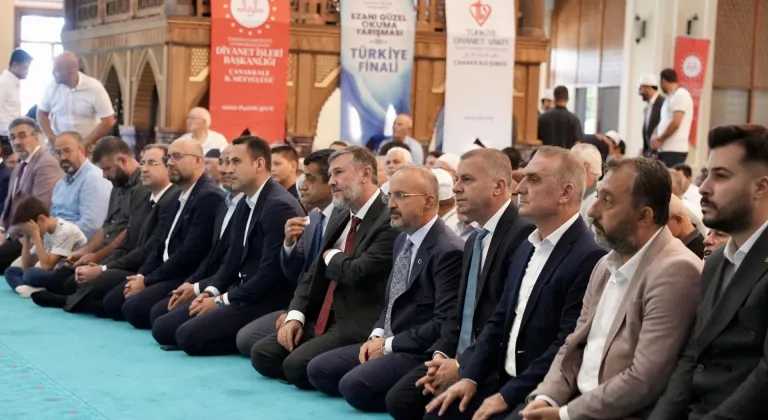 Ezanı Güzel Okuma Yarışması Türkiye Finali Çanakkale'de yapıldı