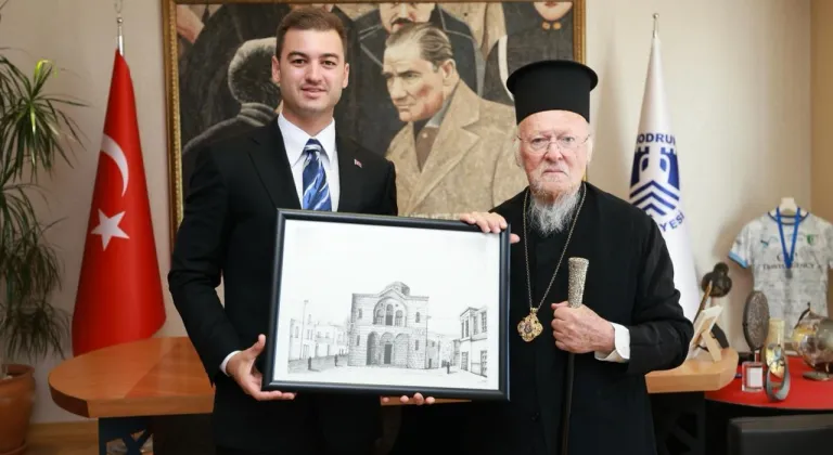 Fener Rum Patriği Bartholomeos, Bodrum Belediyesini ziyaret etti