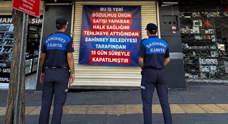 Gaziantep'te bozuk ürün sattığı belirlenen dönerci 15 gün kapatıldı