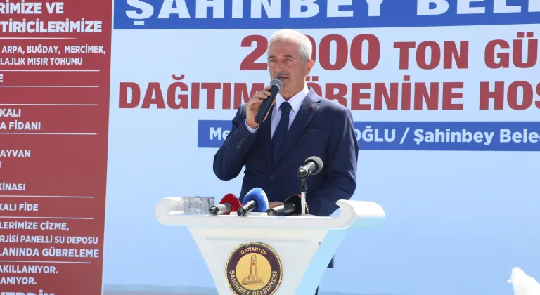 Gaziantep'te çiftçilere 2 bin ton gübre desteği
