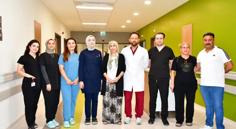 Gaziantep'te hastanın karnından yaklaşık 20 kilogramlık tümör çıkarıldı
