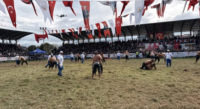 Geyikkoşan Yağlı Güreşleri'nde başpehlivan Mustafa Taş oldu