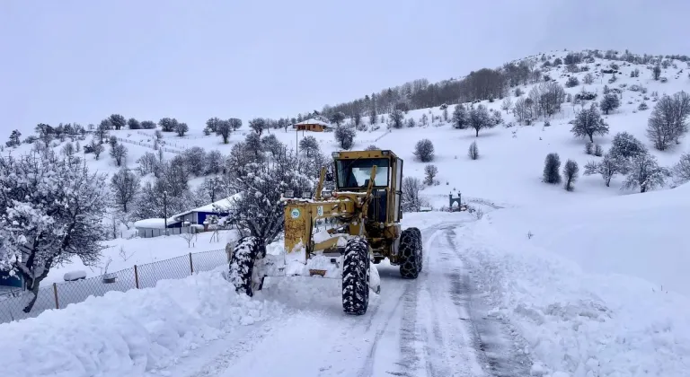 Giresun ve Gümüşhane'de 84 köy yolunda karla mücadele sürüyor