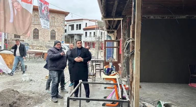 Güdül’de iki sokakta 55 dükkânda sağlıklaştırma çalışmaları sürüyor