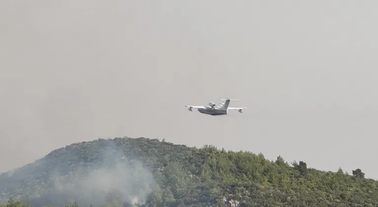 GÜNCELLEME 3 - Muğla'da başladıktan sonra Antalya'ya sıçrayan orman yangınına müdahale ediliyor