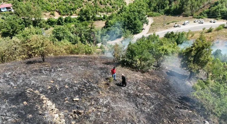 GÜNCELLEME - Adana'nın Feke ilçesinde çıkan orman yangını kontrol altında