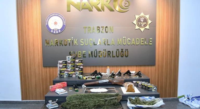 GÜNCELLEME - Trabzon'daki uyuşturucu operasyonunda yakalanan 36 şüpheli tutuklandı