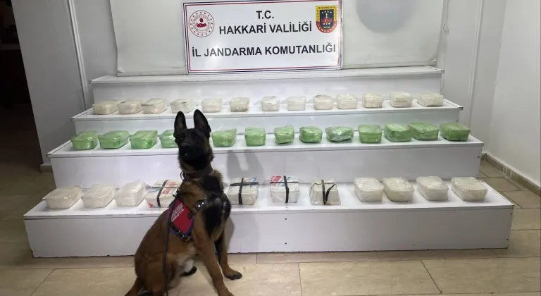 Hakkari'de 58 kilo 971 gram sentetik uyuşturucu ele geçirildi