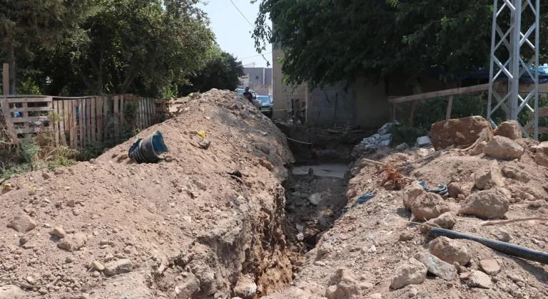 Hatay'da altyapı çalışmasında mozaik ve duvar kalıntıları bulundu