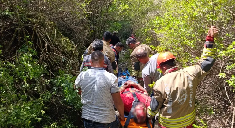 Hatay'da uçurumdan düşen kişi yaralandı