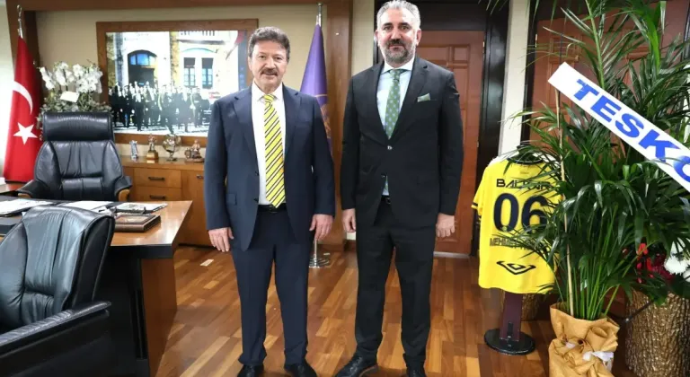 Hatunoğlu'ndan TESK Genel Başkanı Yiğiner'e tebrik ziyareti