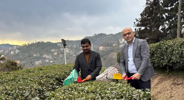 Hindistan’ın Türkiye Büyükelçisi Rize’de: Türkiye’ye gelince günde 7-8 bardak çay içiyorum