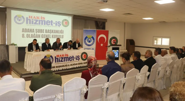 Hizmet-İş Sendikası Adana Şubesi başkanlığına yeniden Bekir Hakan Durna seçildi