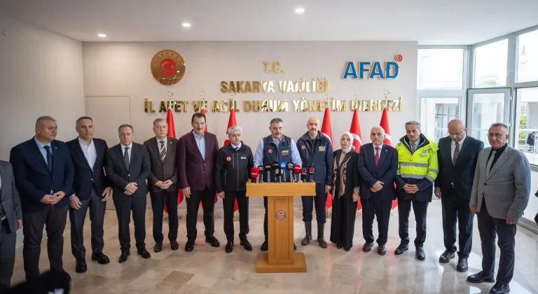 İçişleri Bakanı Çiftçi, sağanaktan etkilenen Sakarya'da konuştu: