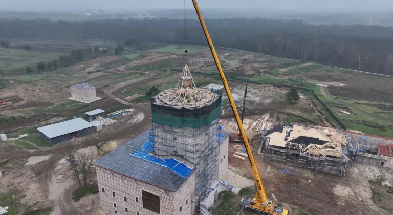 İhyası süren Edirne Sarayı'ndaki hummalı çalışmalar devam ediyor