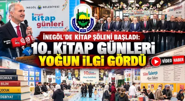 İnegöl’de kitap şöleni başladı: 10. Kitap Günleri yoğun ilgi gördü