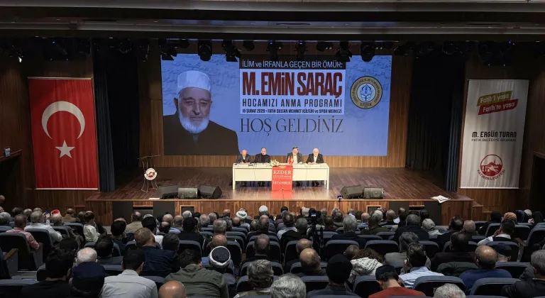 İslam alimi Muhammed Emin Saraç, Fatih'te anıldı