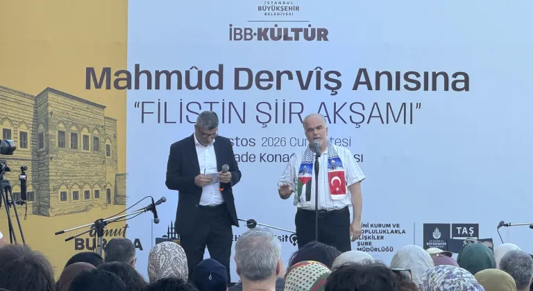 İstanbul'da Mahmud Derviş anısına Filistin şiir akşamı düzenlendi