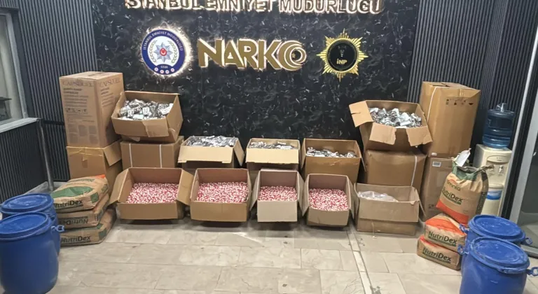İstanbul'da yaklaşık 1 milyon uyuşturucu hapın ele geçirildiği operasyonda 6 zanlı yakalandı