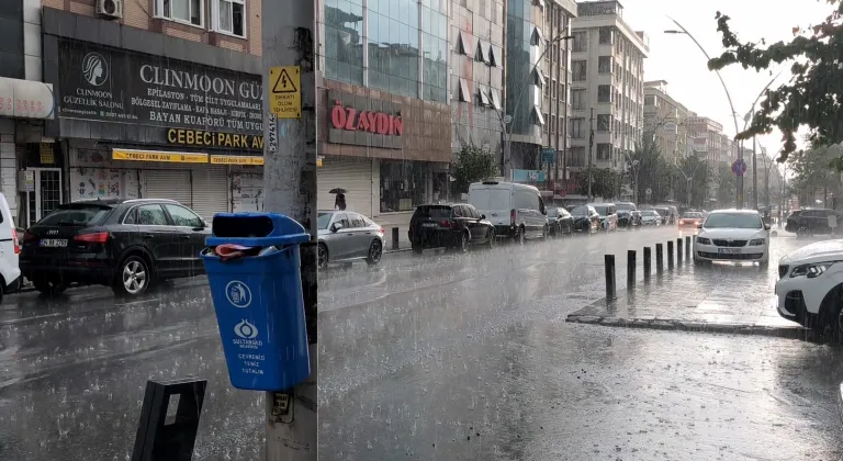 İstanbul'un bazı bölgelerinde sağanak etkili oldu