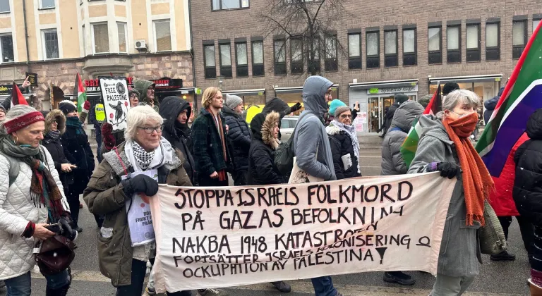 İsveç'te yüzlerce kişi İsrail'in işgal altındaki Batı Şeria'yı ilhak etme kararına karşı yürüdü